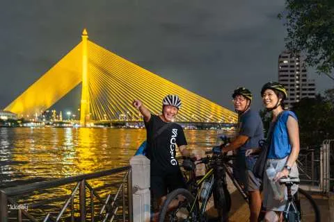 Bangkok Night Bike Tour with Temples & Flower Market | Thailand